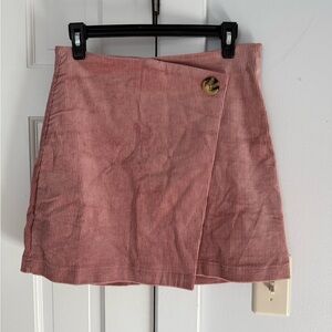 Miami Pink Corduroy Mini Skirt